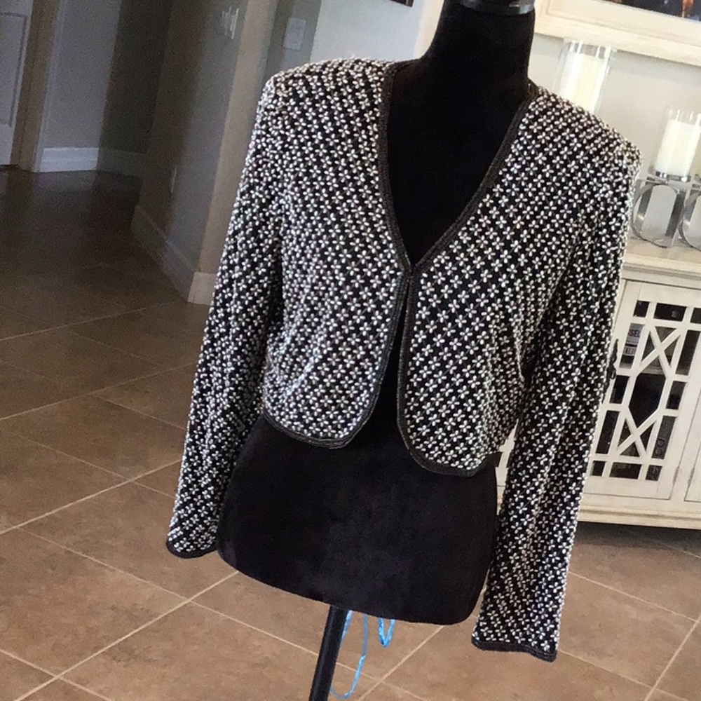 Laurence Kazar beaded jacket, size large